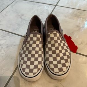 Vans checkered slip on